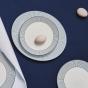 Wedgwood Gio White & Pinstripe White Dinner Set | 12 Piece
