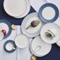 Wedgwood Gio Pinstripe Blue Teacup & Saucer