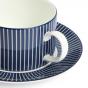 Wedgwood Gio Pinstripe Blue Teacup & Saucer