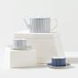 Wedgwood Gio Pinstripe Blue Teacup & Saucer