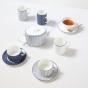 Wedgwood Gio Pinstripe Blue Teacup & Saucer