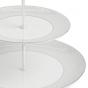Wedgwood Gio Platinum Cake Stand | 2 Tier