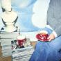 Wedgwood Renaissance Accent Red Teacup & Saucer | Set of 2