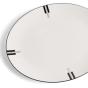 Wedgwood Vera Wang Luxe Graphite Oval Platter | 33.2cm