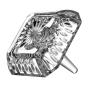 Waterford Lismore Classic Square Ring Holder
