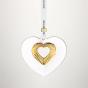 Waterford Crystal Ornament | Heart Gold