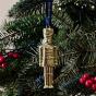 Waterford Golden Metal Ornament | Nutcracker