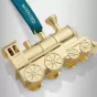 Waterford Golden Metal Ornament | Steam Train