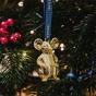 Waterford Golden Metal Ornament | Mouse