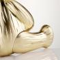 Waterford Golden Metal Ornament | Sitting Teddy