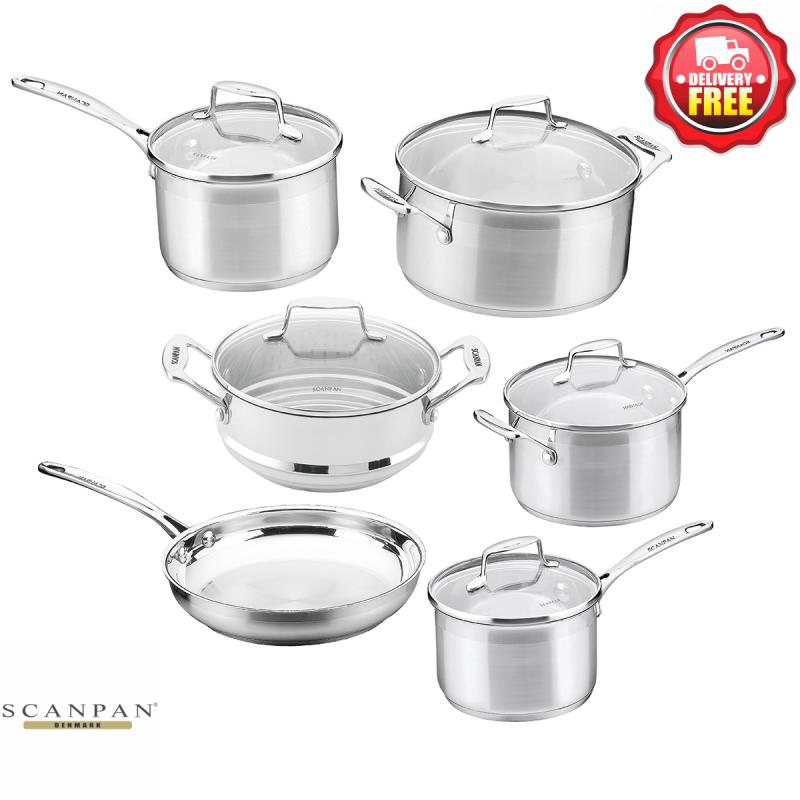 Scanpan Impact 6 Piece Cookware Set Stainless Steel eBay